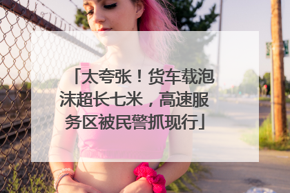 太夸张！货车载泡沫超长七米，高速服务区被民警抓现行