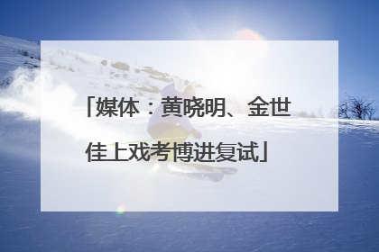 媒体：黄晓明、金世佳上戏考博进复试