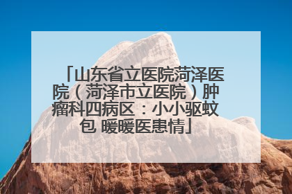 山东省立医院菏泽医院（菏泽市立医院）肿瘤科四病区：小小驱蚊包 暖暖医患情