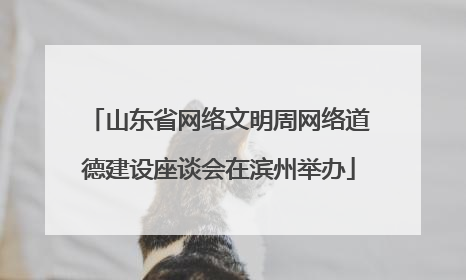山东省网络文明周网络道德建设座谈会在滨州举办