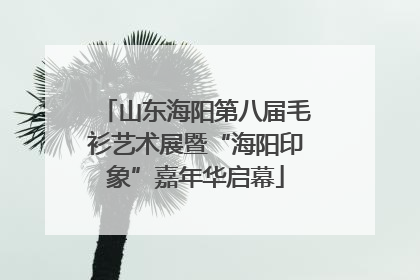 山东海阳第八届毛衫艺术展暨“海阳印象”嘉年华启幕