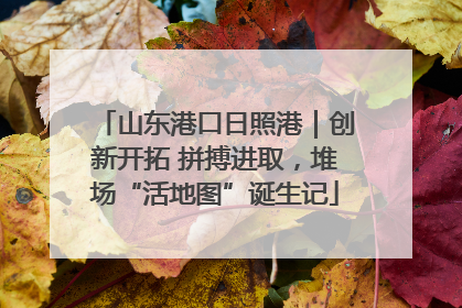 山东港口日照港｜创新开拓 拼搏进取，堆场“活地图”诞生记