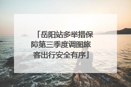 岳阳站多举措保障第三季度调图旅客出行安全有序