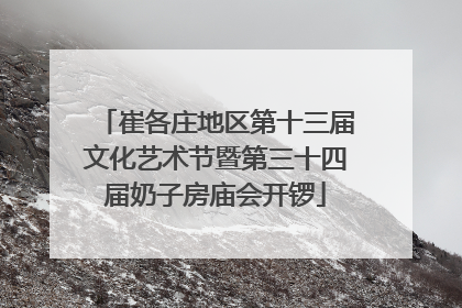 崔各庄地区第十三届文化艺术节暨第三十四届奶子房庙会开锣