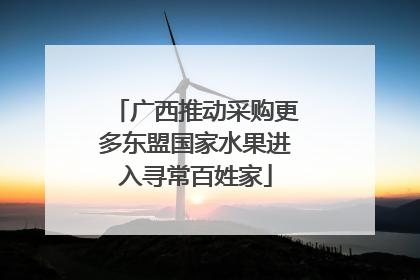 广西推动采购更多东盟国家水果进入寻常百姓家