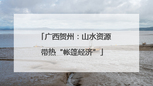 广西贺州：山水资源带热“帐篷经济”