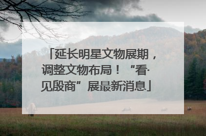 延长明星文物展期，调整文物布局！“看·见殷商”展最新消息