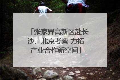 张家界高新区赴长沙、北京考察 力拓产业合作新空间