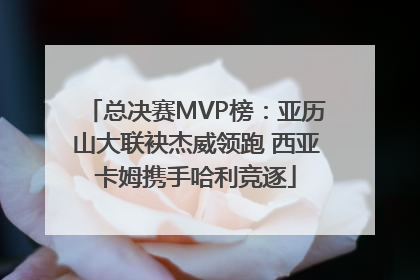 总决赛MVP榜：亚历山大联袂杰威领跑 西亚卡姆携手哈利竞逐