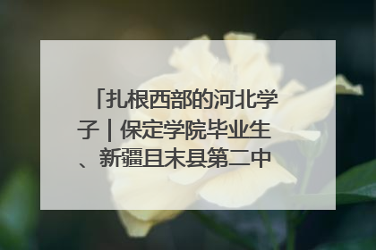 扎根西部的河北学子｜保定学院毕业生、新疆且末县第二中学教师黄小凤：《歌唱祖国》是她教会学生的第一首歌