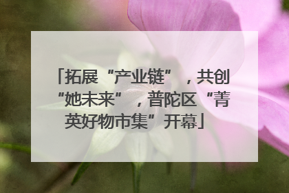 拓展“产业链”，共创“她未来”，普陀区“菁英好物市集”开幕