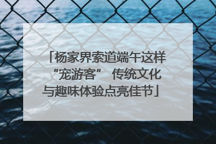 杨家界索道端午这样“宠游客” 传统文化与趣味体验点亮佳节