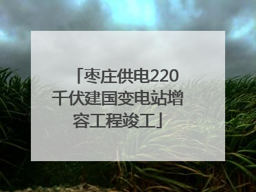 枣庄供电220千伏建国变电站增容工程竣工