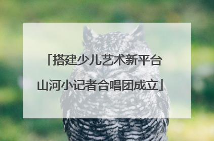 搭建少儿艺术新平台 山河小记者合唱团成立