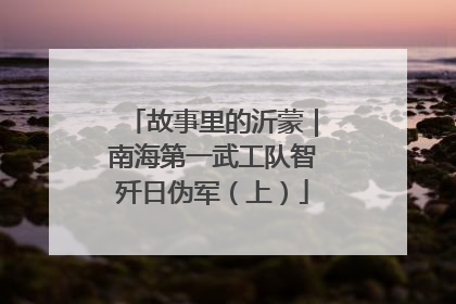 故事里的沂蒙｜南海第一武工队智歼日伪军（上）