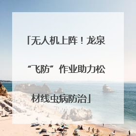 无人机上阵！龙泉“飞防”作业助力松材线虫病防治