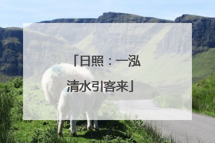 日照：一泓清水引客来