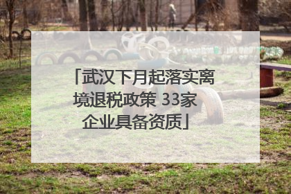 武汉下月起落实离境退税政策 33家企业具备资质