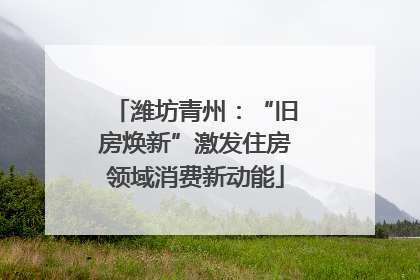 潍坊青州：“旧房焕新”激发住房领域消费新动能