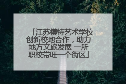 江苏模特艺术学校创新校地合作，助力地方文旅发展 一所职校带旺一个街区