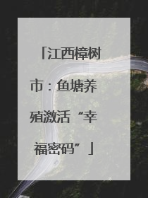 江西樟树市：鱼塘养殖激活“幸福密码”
