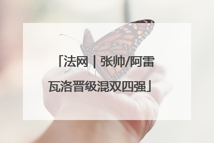 法网｜张帅/阿雷瓦洛晋级混双四强