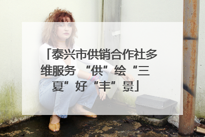 泰兴市供销合作社多维服务 “供”绘“三夏”好“丰”景