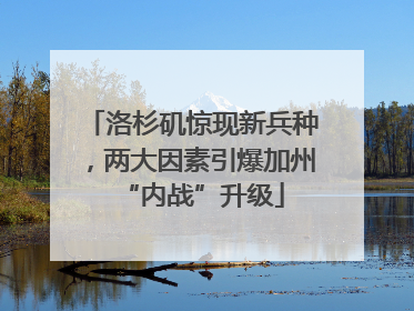 洛杉矶惊现新兵种，两大因素引爆加州“内战”升级