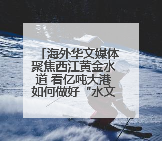 海外华文媒体聚焦西江黄金水道 看亿吨大港如何做好“水文章”