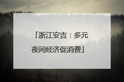 浙江安吉：多元夜间经济促消费