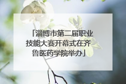 淄博市第二届职业技能大赛开幕式在齐鲁医药学院举办