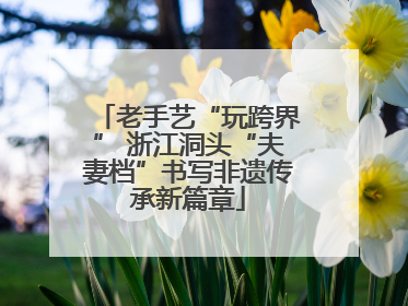 老手艺“玩跨界” 浙江洞头“夫妻档”书写非遗传承新篇章
