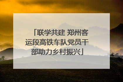 联学共建 郑州客运段高铁车队党员干部助力乡村振兴