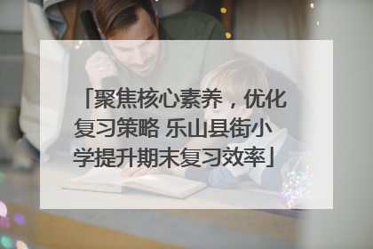 聚焦核心素养，优化复习策略 乐山县街小学提升期末复习效率