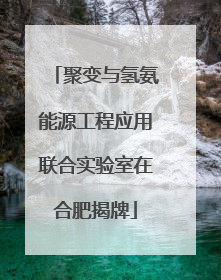聚变与氢氨能源工程应用联合实验室在合肥揭牌