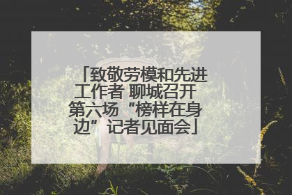 致敬劳模和先进工作者 聊城召开第六场“榜样在身边”记者见面会