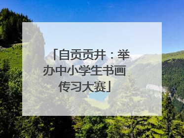 自贡贡井：举办中小学生书画传习大赛