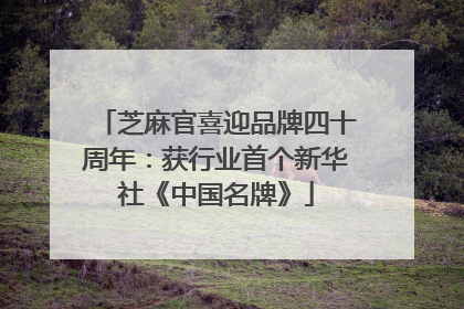 芝麻官喜迎品牌四十周年：获行业首个新华社《中国名牌》