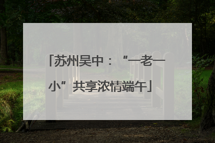 苏州吴中：“一老一小”共享浓情端午