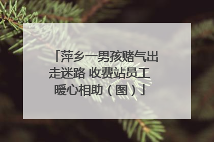 萍乡一男孩赌气出走迷路 收费站员工暖心相助（图）