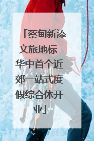蔡甸新添文旅地标 华中首个近郊一站式度假综合体开业