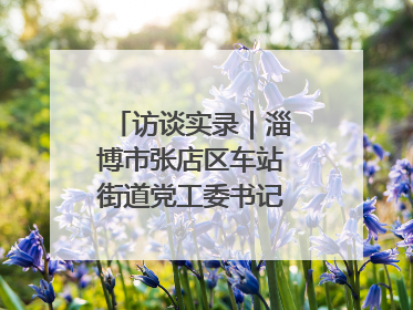 访谈实录｜淄博市张店区车站街道党工委书记王晓东专访