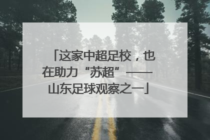 这家中超足校，也在助力“苏超”——山东足球观察之一