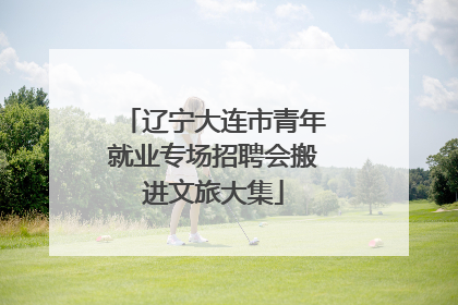 辽宁大连市青年就业专场招聘会搬进文旅大集