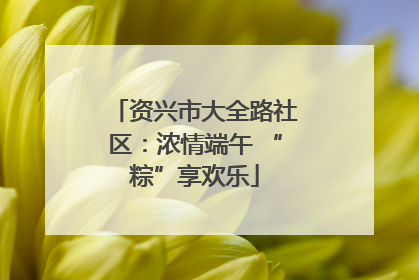 资兴市大全路社区：浓情端午 “粽”享欢乐