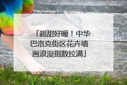超甜好暖！中华巴洛克街区花卉墙画浪漫指数拉满