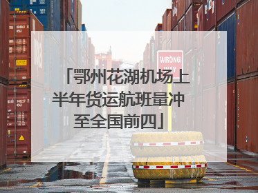 鄂州花湖机场上半年货运航班量冲至全国前四