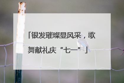 银发璀璨显风采，歌舞献礼庆“七一”