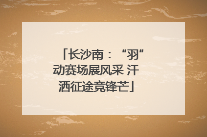 长沙南：“羽”动赛场展风采 汗洒征途竞锋芒