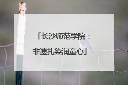 长沙师范学院：非遗扎染润童心